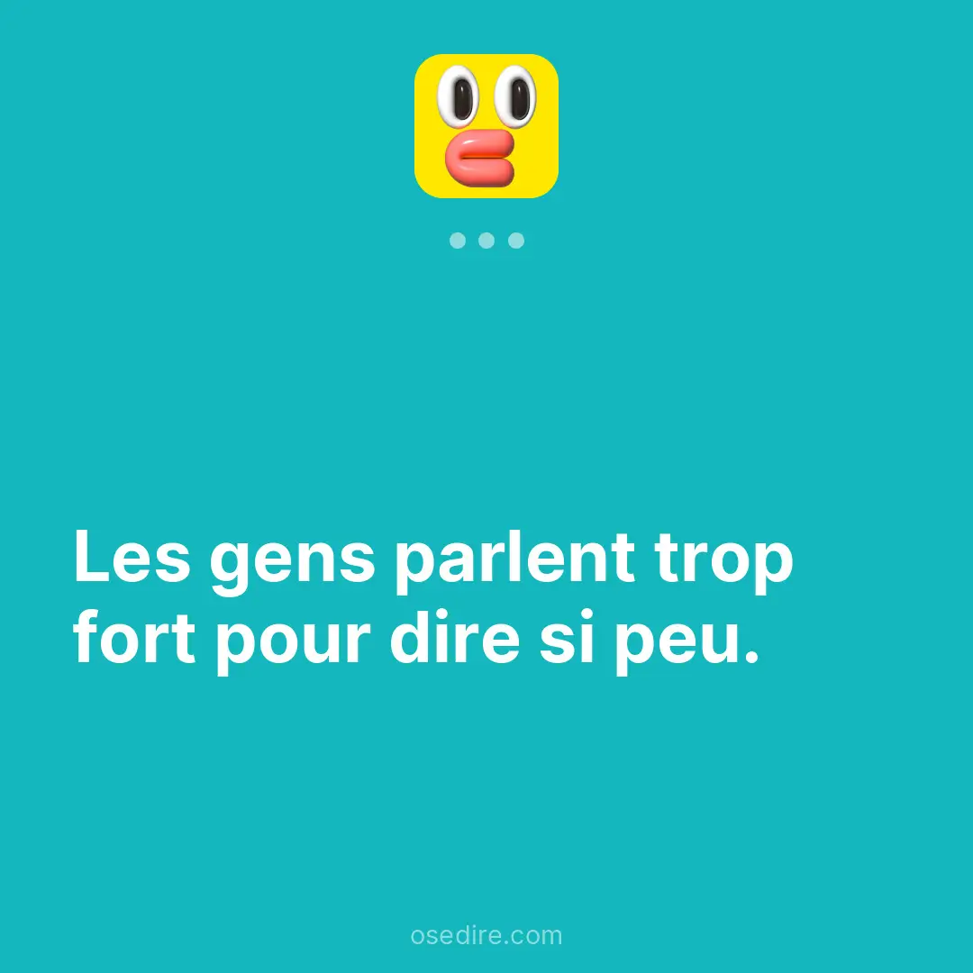 Dire anonyme — Ose Dire