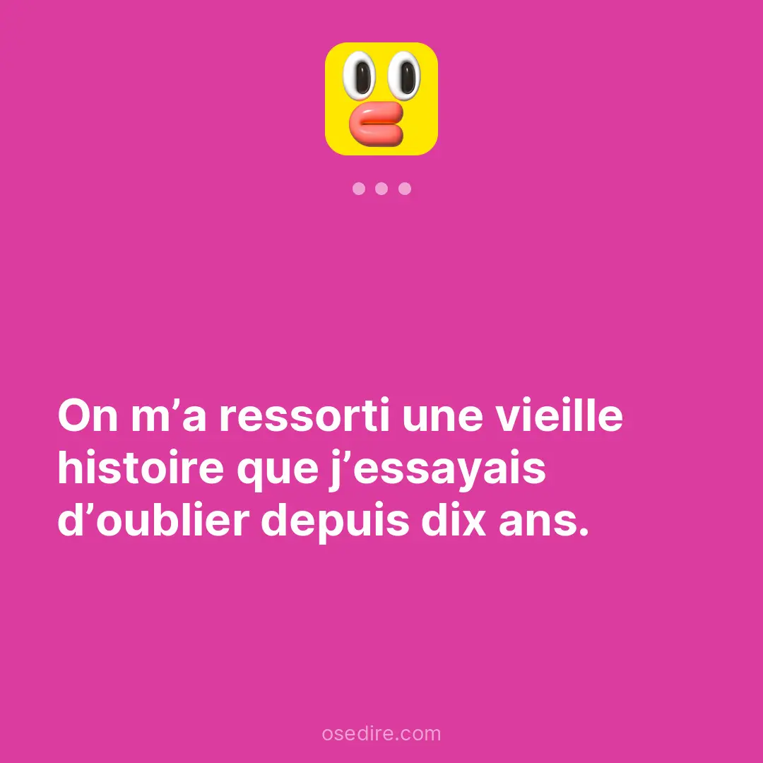 Dire anonyme — Ose Dire