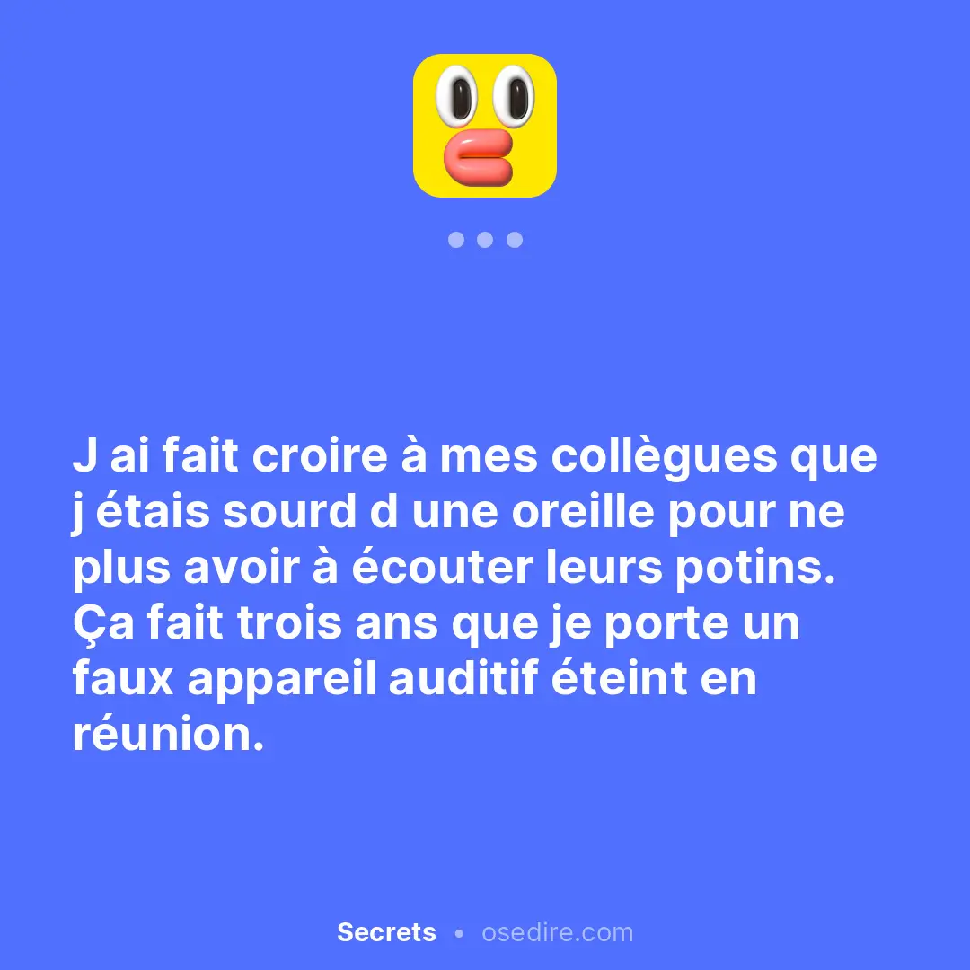 Dire anonyme — Ose Dire
