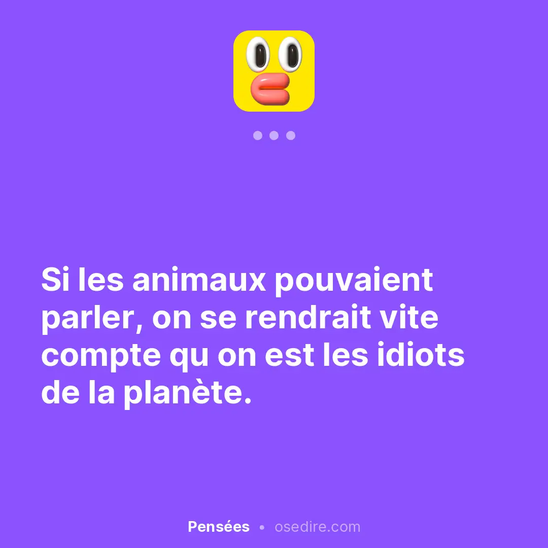 Dire anonyme — Ose Dire