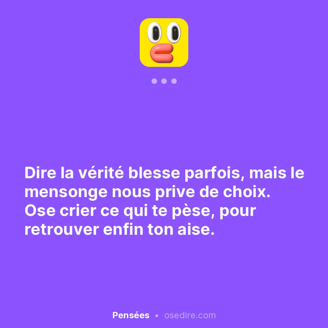 Dire anonyme — Ose Dire